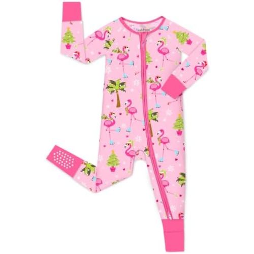 babee Reshinee Viscose Derived from Bamboo Baby Footie Pajamas Convertible Newborn Sleeper for Baby Girl Zipper Onesie 0-24M