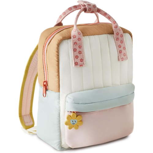 LANFENG Bookbag Cute Mini Toddler Backpack for Girls Age 2-4 in Colorful Sunflower Design Small Diaper Bag and Preschool Bookbag