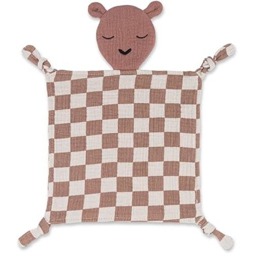 Parker Baby Muslin Lovey Security Blanket for Babies | 100% Organic & Hypoallergenic Muslin Cotton | Soft & Safe for Newborns and Toddlers | Travel Friendly Sleep Soother