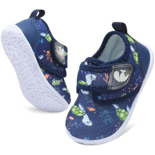 FEETCITY Baby Walking Shoes Barefoot Baby Shoes Infant Sneakers Newborn Crib Shoe Lightweight Flexible Slip On Shoe