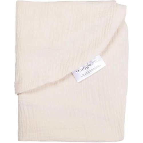 snuggle me Baby Lounger Muslin Curve Cover - Organic Cotton Fabric - Natural