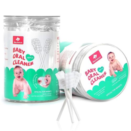dearlomum 48PCS Baby Tongue Cleaner Newborn Toothbrush