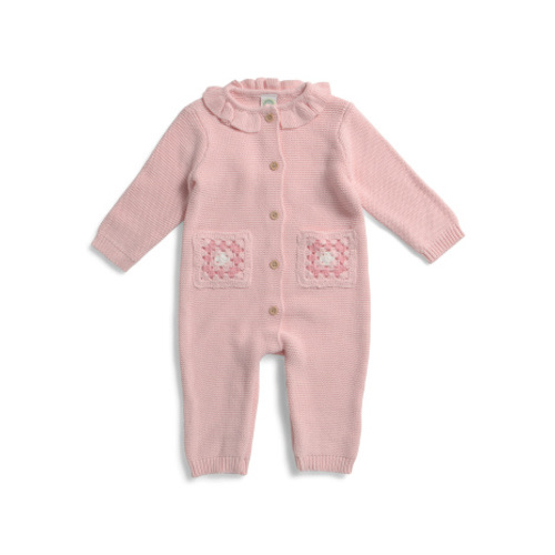 Newborn Girls Crochet Pocket Sweater Knit Coveralls | Kids' Winter Shop | T.J.Maxx