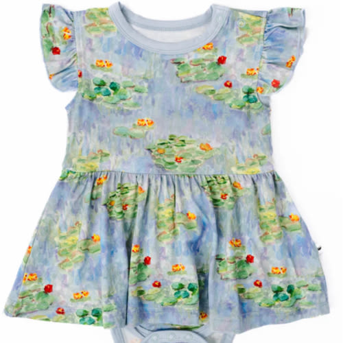 Water Lilies Flutter Dress – Little Crowns & Capes