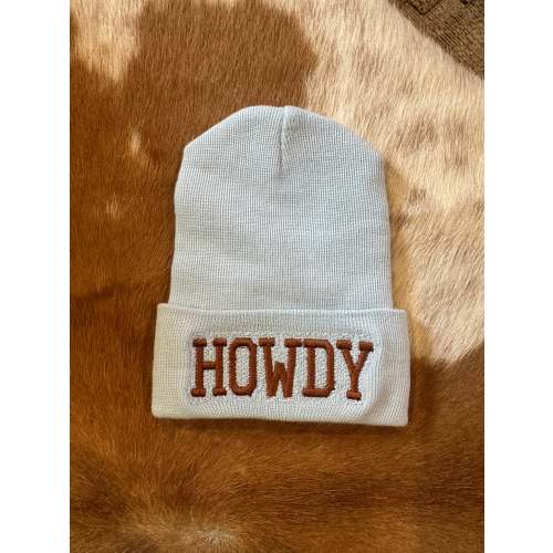 Blue howdy baby hat