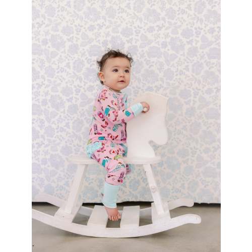 Cowgirl Boots Bamboo Ruffle Romper I Poppy Kids Co