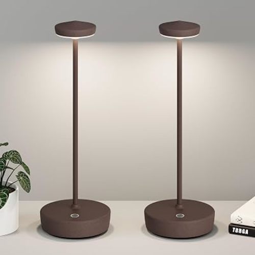 Cordless Table Lamp Rechargeable 2 Pack, 5000mAh Battery Table Light