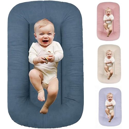 Vervebaby Baby Lounger 0-24 Months Bionic Design Infant Nest(Peacock Blue)