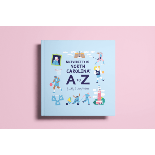 University of North Carolina A to Z Children's Book | Personalized UNC Baby Gift | Collegiate ABCs