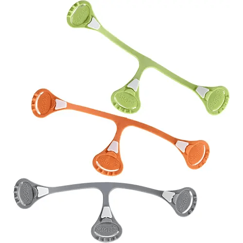 Snappi Cloth Diaper Fasteners - Replaces Diaper Pins - Use with Cloth Prefolds and Cloth Flatfolds 3 Count (Pack of 1)