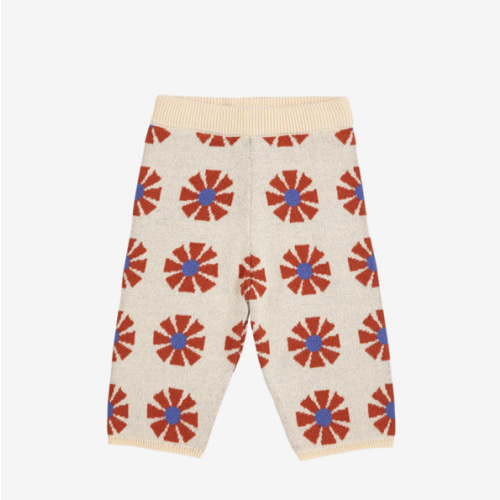 Kaleidoscope all over jacquard knitted pants