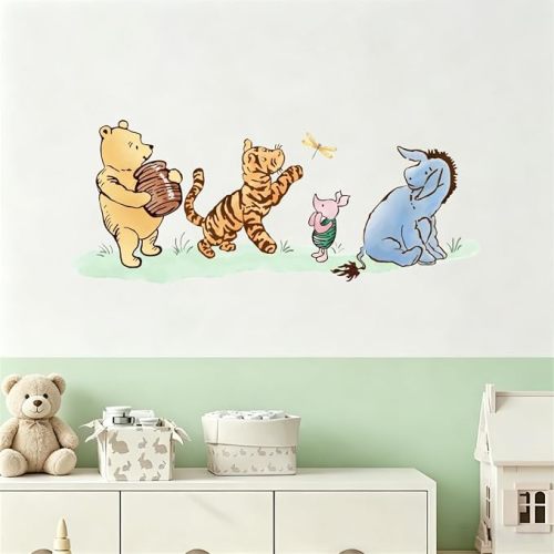 Bear Wall Decals Wall Stickers for Nursery Bedroom Playroom Classroom Decor Window Clings Classic Baby Shower & Birthday Decorations Gift