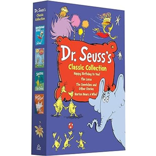 Dr. Seuss's Classic 4-Book Boxed Set Collection: Happy Birthday to You!; Horton Hears a Who!; The Lorax; The Sneetches and Other Stories (Classic Seuss)