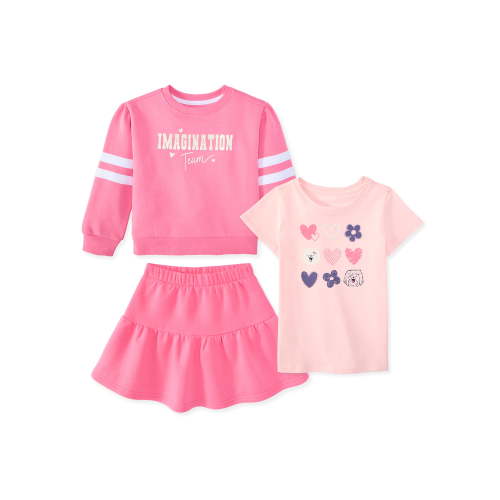 Garanimals Baby & Toddler Girl 3-Piece Outfit Set, Sizes 0-6T