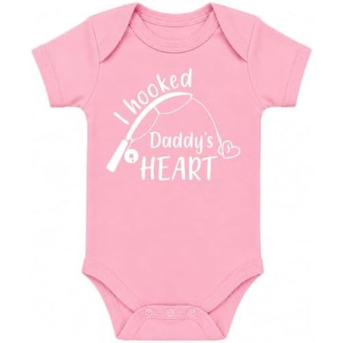 CBTwear I Hooked Daddy's Heart Baby Bodysuit Cute Infant Outfit
