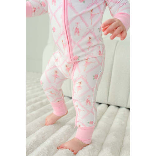 Convertible Bamboo Zip Romper | Darling Ballerina