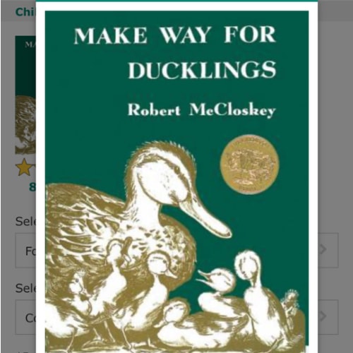 Make Way for Ducklings book by Robert McCloskey