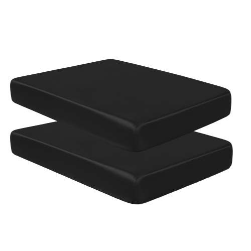 Lorviah 2 Pack Satin Fitted Crib Sheet for Standard Crib & Toddler Mattress - 28"x52" - Soft Smooth, Black