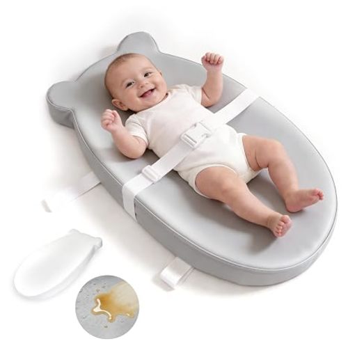 Baby Changing Pad for Dresser with Safety Belt