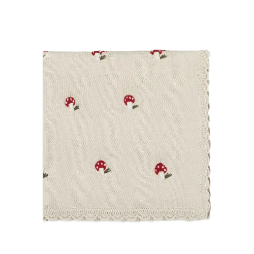 Crochet Mushroom Blanket · Minicoton