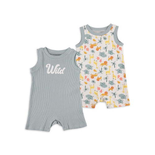 Chick Pea Baby Boy 2 Pk Rompers, Sizes Newborn-9 Months