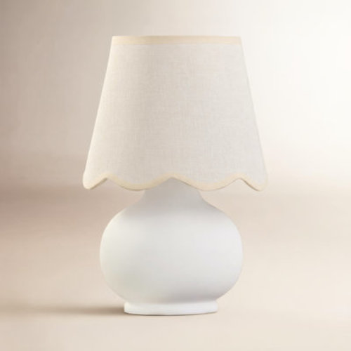 Birch Lane™ Momsen Coloured Scallop Shade Lamp & Reviews | Wayfair