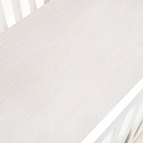 Petal Scallops Crib Sheet - Pink