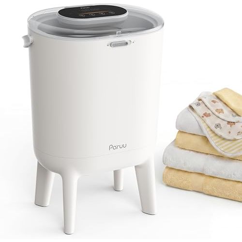 Paruu Towel Warmer for Bathroom, 2-in-1 Heating & Drying with Baby Care Mode, LED Display, Dual Child Lock, Auto Shut Off, Fits Up to 2 Oversized Towels, Bathrobes, Blankets, Baby Clothes and Bibs