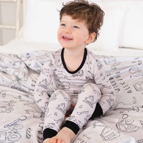 Doodle Dozers Two Piece Pajama Set