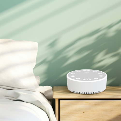 White Noise Machine with Breathing Light - Portable Sleep Aid for Baby/Adults/Travel