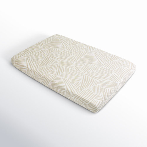 babyletto Oat Stripe Mini Crib Sheet In Muslin Cotton & Reviews | Birch Lane