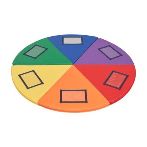 ECR4Kids SoftZone Picture Me Folding Activity Play Mat, Daycare Essentials, Assorted