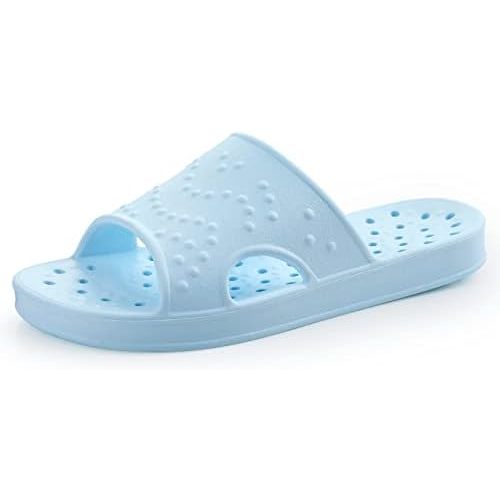 shevalues Shower Shoes for Women Men with Arch Support Quick Drying Pool Slides Lightweight Beach Sandals with Drain Holes