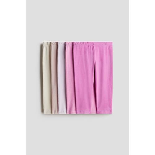 5-PACK COTTON CAPRI LEGGINGS