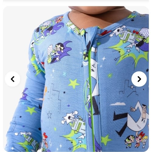 Powerpuff Girls Mojo Jojo Showdown Bamboo Convertible Footie | Soft & Fun - Bellabu Bear