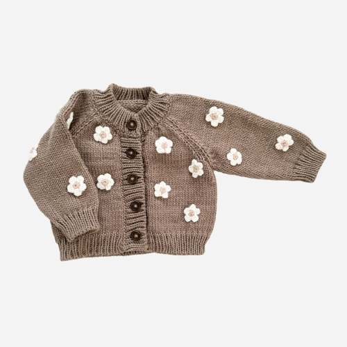 Hand-Knit Flower in Cardigan Tan: Perfect for Spring Easter – The Blueberry Hill