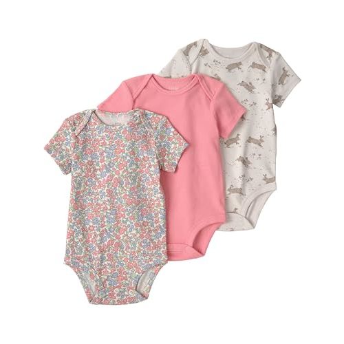 little planet by carter's unisex-baby 3-pack Short Sleeve Bodysuits Made With Organic Cotton