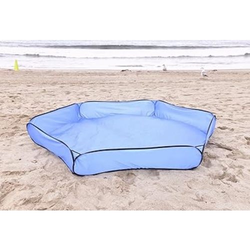 Outdoor Ground Cover, Polyester, 52 Square inches (Blue/White)