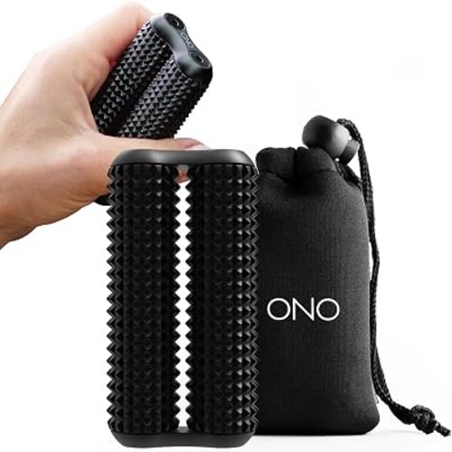 ONO Roller - Handheld Fidget Toy for Adults | Help Relieve Stress, Anxiety, Tension | Promotes Focus, Clarity | Compact, Portable Design (Acupressure, Full Size - Aluminum)