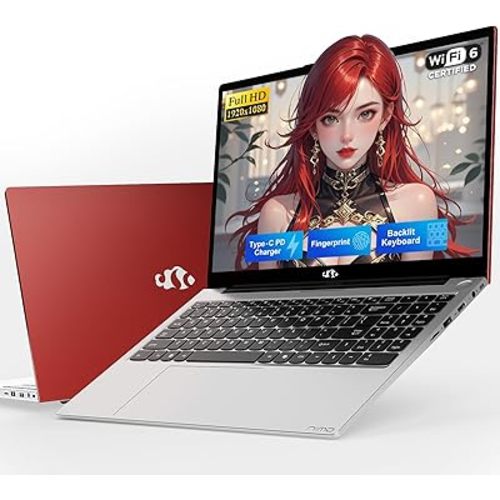 NIMO 15.6" FHD Business Laptop Computer, Quad-Core Processor(Beats i3-1115G4), Laptop 16GB RAM 256GB SSD with Backlit Keyboard Fingerprint 65W PD Fast Charging, Student Laptop for College School