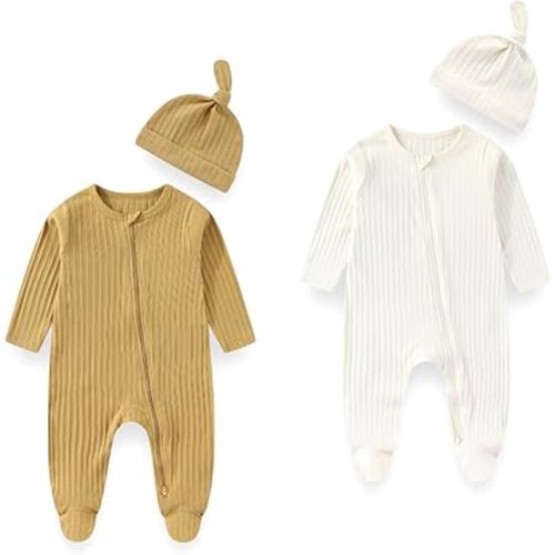 Long Sleeve Baby Footies With Accessories Cotton Unisex Infant Romper New born Clothes For Boys Girls 0–12 Months