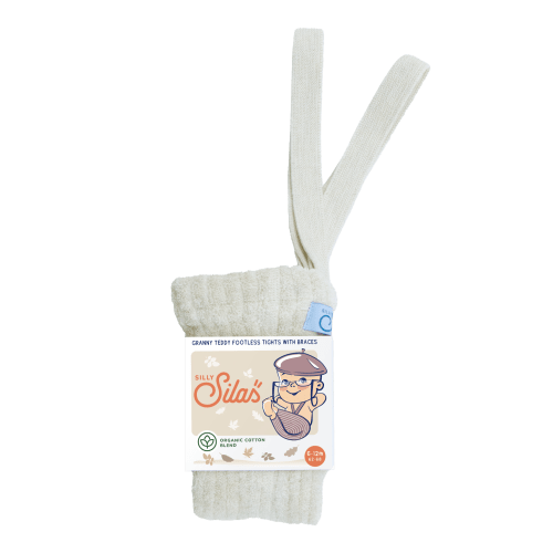 Granny Teddy tights with braces I Cream Blend – Silly Silas