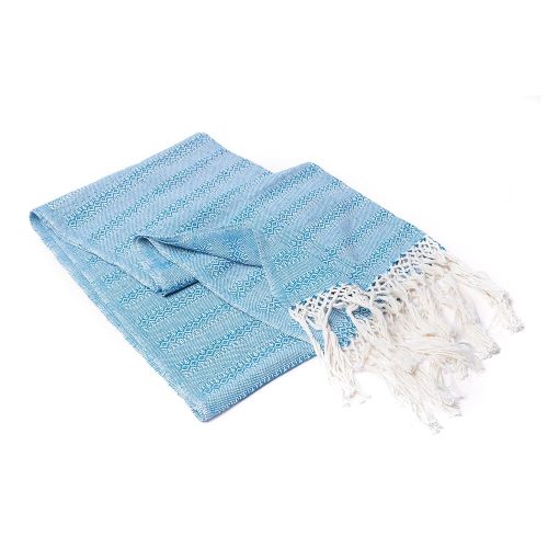 Baby Trapoz Mexican Rebozo Scarf, Shawl, Ideal for Natural Birth, Doula Massage, 98.5", Turquoise