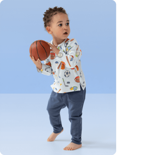 Sports Ball Friends - Long Sleeve Henley