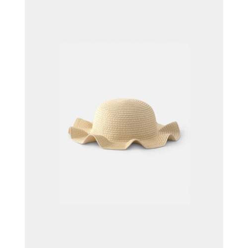 Baby Girl Straw Sun Hat - Tan | Carter's