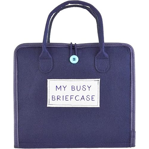 Mud Pie Blue My Busy Briefcase