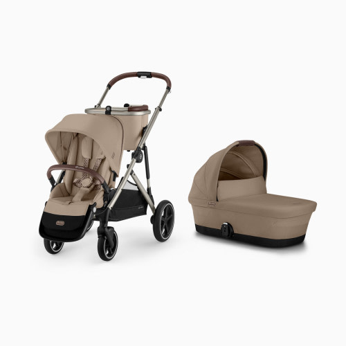 Cybex GAZELLE S Stroller + GAZELLE S Cot Bundle - Almond Beige