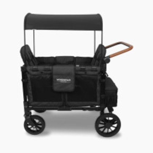 WonderFold Wagon W4 Luxe Quad Stroller Wagon (4 Seater) - Volcanic Black