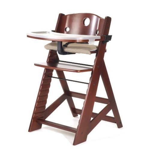 Height Right High Chair with Tray, Mahogany
