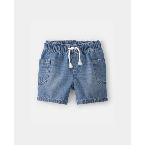 Baby Boy Denim Drawstring Shorts - Blue - OshKosh B'gosh | Carter's